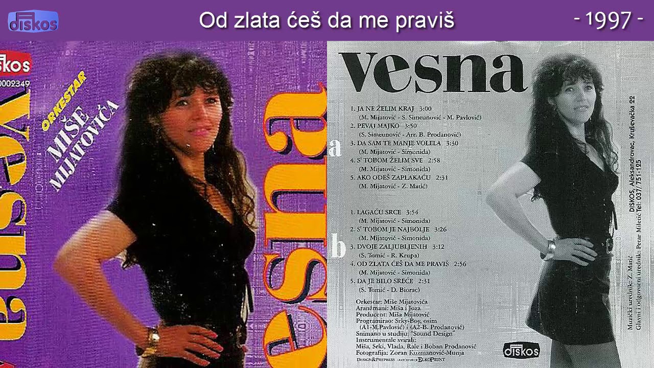 Vesna Antic - Od zlata ces da me pravis - (Audio 1997)