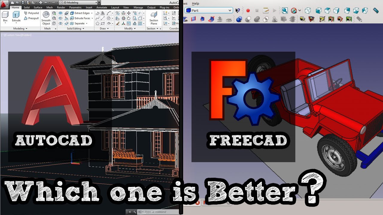 Autocad или Freecad что лучше