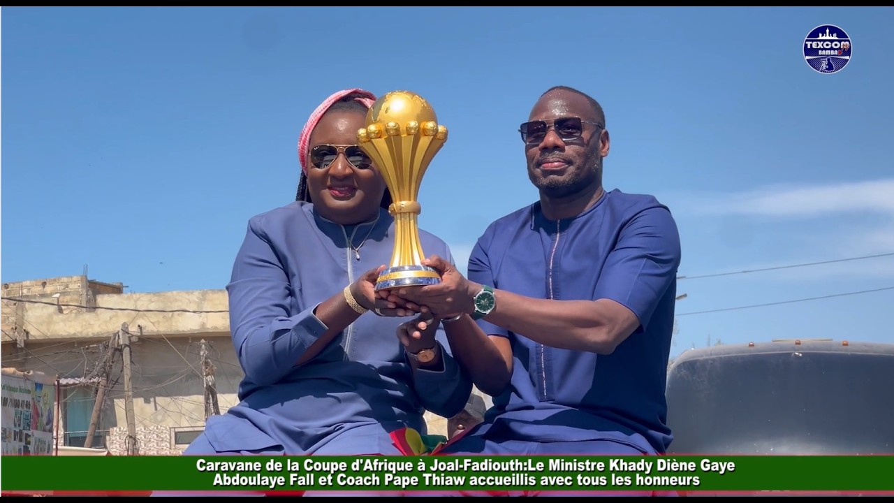 Caravane de la Coupe d'Afrique à Joal Fadiouth Le Ministre Khady Diène Gaye, Abdoulaye Fall et