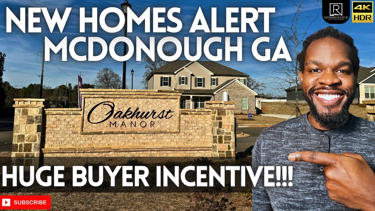 New Homes Alert McDonough GA - Brand New - Large Homesite - HUGE BUYER INCENTIVES!!!