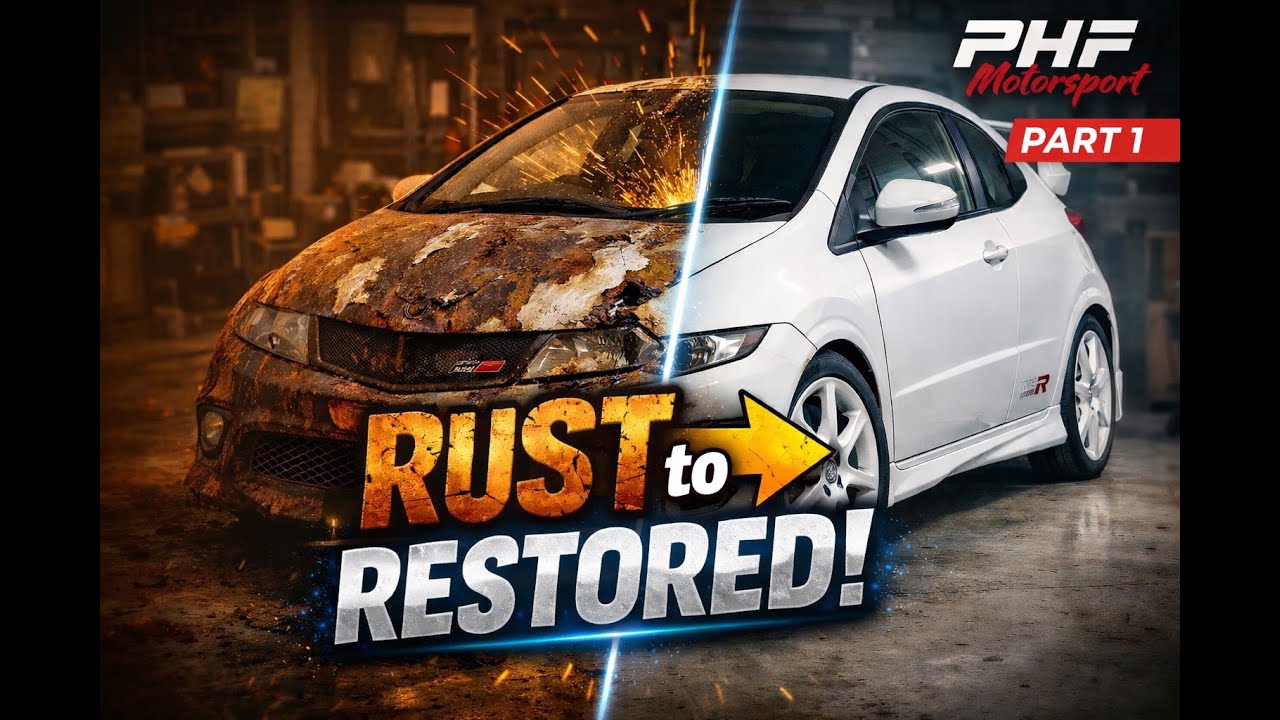 RUSTY Honda Civic FN2 Type R Championship White Restoration episode 1 
