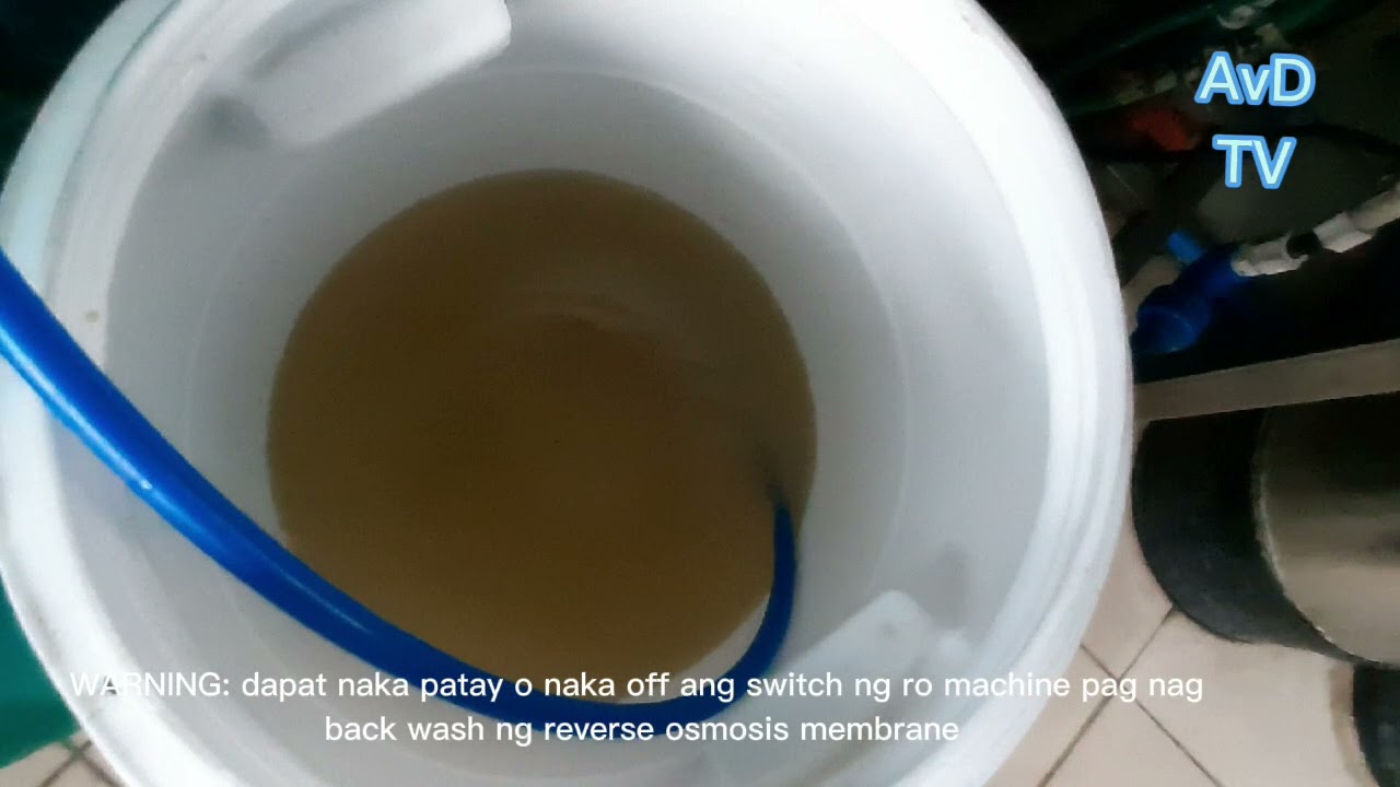 Reverse Osmosis Membrane backwash DIY