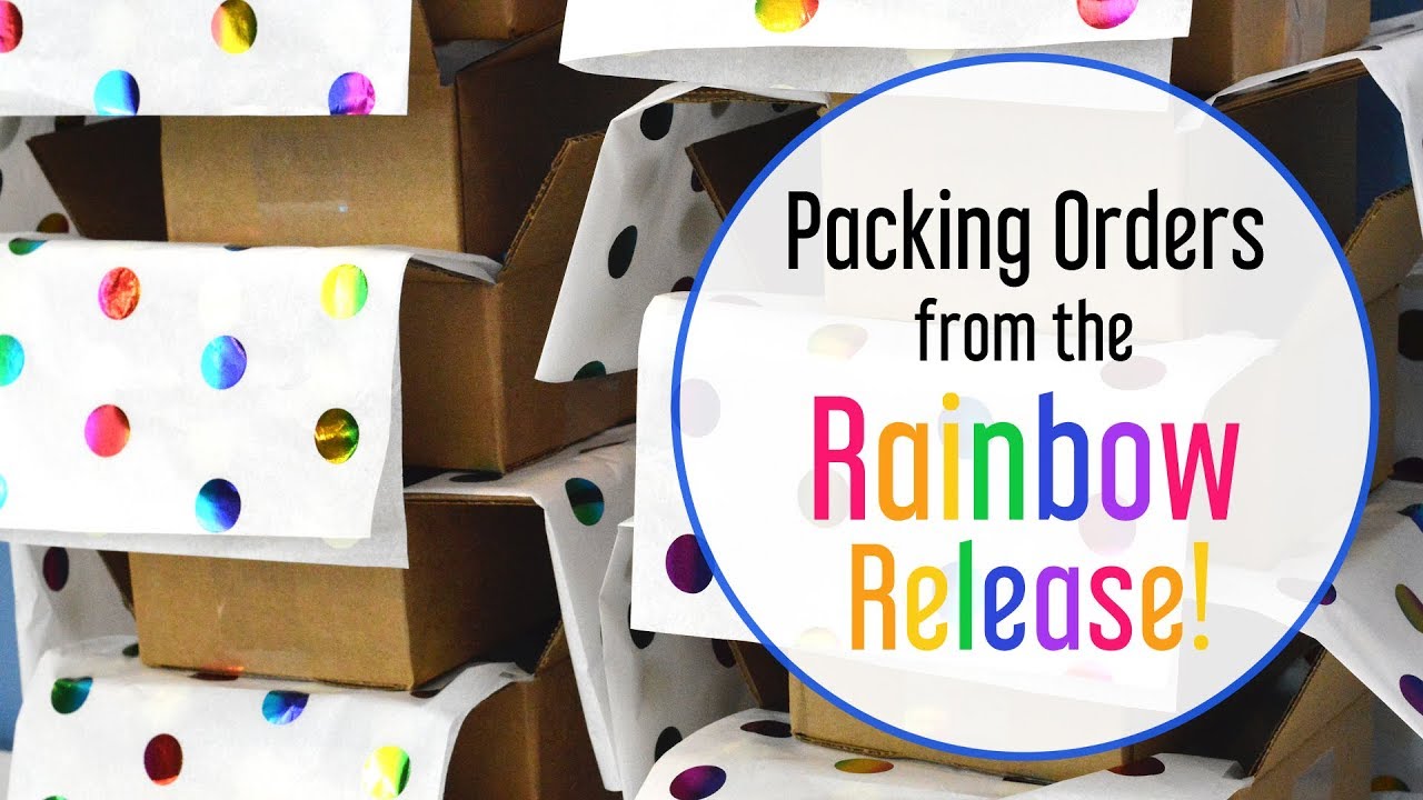 Packing Orders from the Rainbow Release | MO River Soap