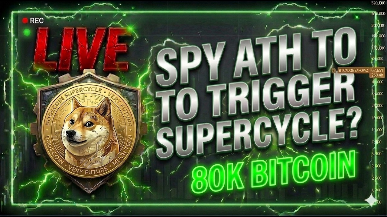 PARABOLIC STOCK MARKET RALLY TO TRIGGER BITCOIN SUPERCYCLE OR TOP CRASH!? Dogecoin and Bitcoin LIVE