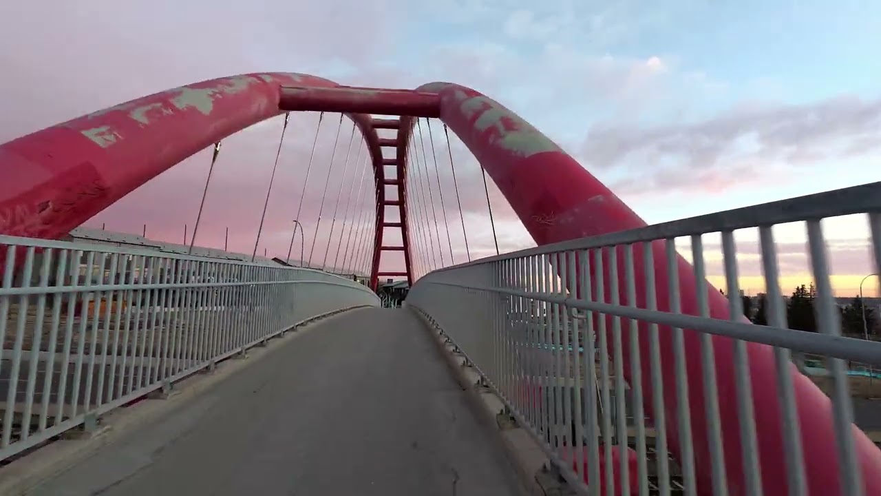 Bike Ride | Colorful Calgarian Morning | Downtown Calgary | Canada