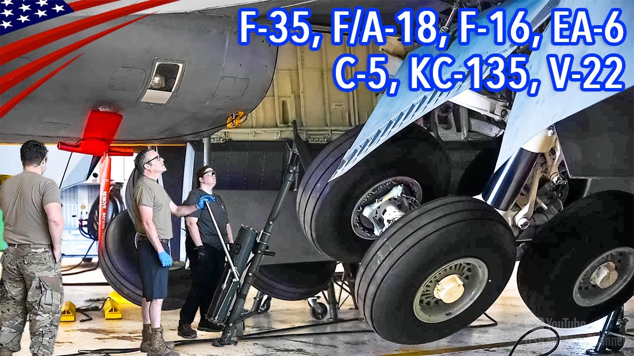 Amazing Landing Gear Tests with US Fighter Jets, Aircraft & More