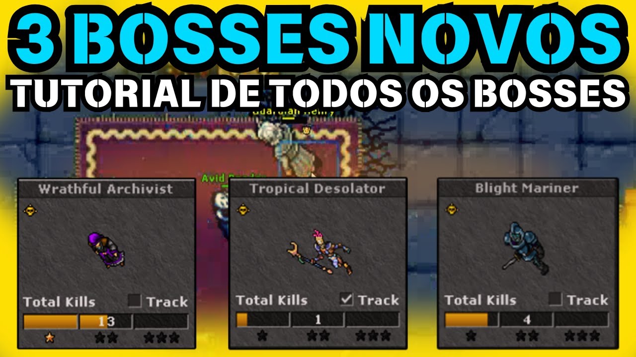 TIBIA - COMO FAZER OS 3 BOSSES NOVOS DA QUEST [BETWEEN THE LINES] WRATHFUL ARCHIVIST, BLIGHT MARINER