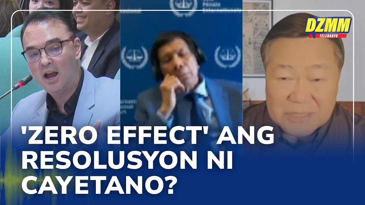 Cayetano's resolution on Duterte's house arrest has 'zero effect' on ICC: Carpio | (14 July 2025)