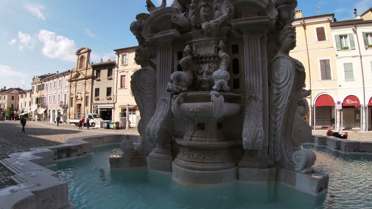 Walking tour 4k Cesena Italia