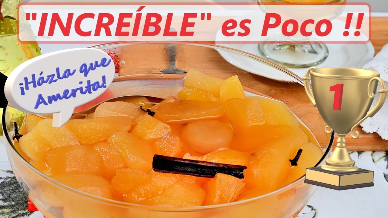 RIQUÍSIMAS MANZANAS EN ALMÍBAR | UN POSTRE CASERO MUY FÁCIL DE PREPARAR