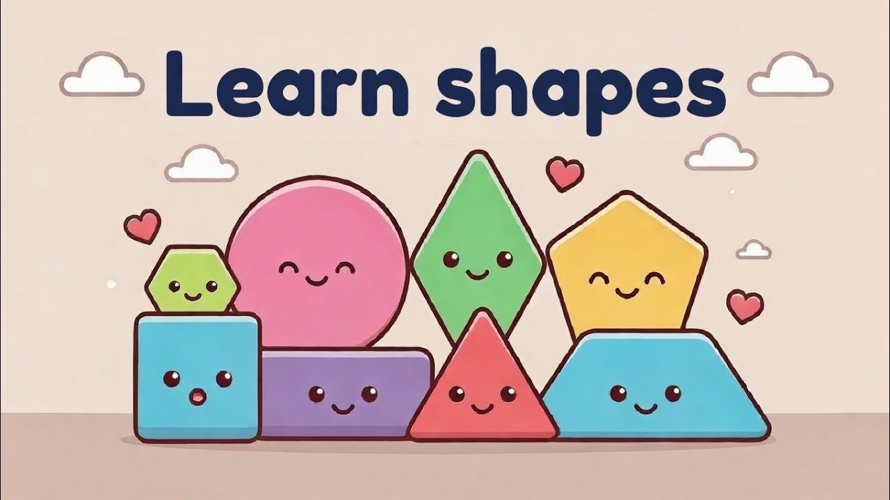 Shapes. Kids Learning Video | Circle, Square, Triangle & More!