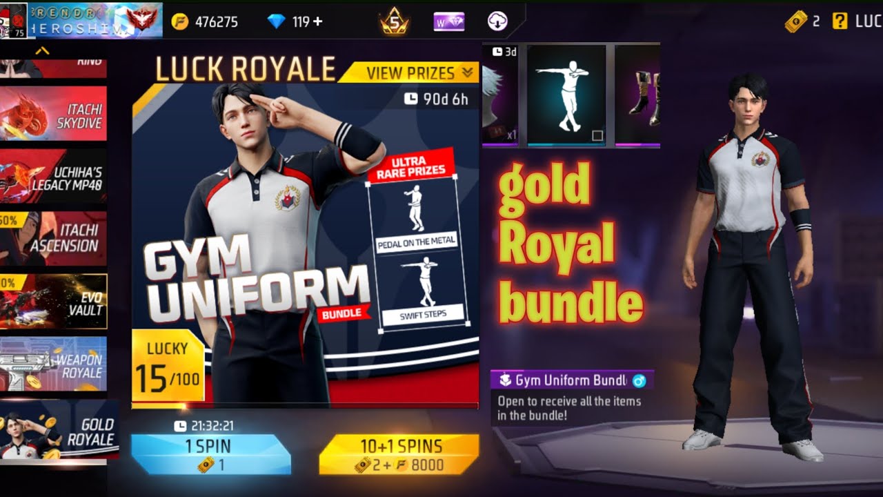 New gold royale bundle unlock 😄🔓
