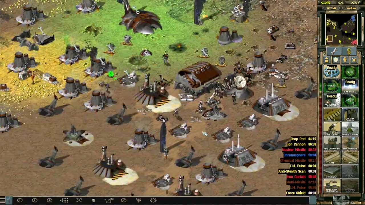 C&C: Reloaded 2.4.3 - GDI & Nod (AI) vs Allies (AI) & Soviets (AI)