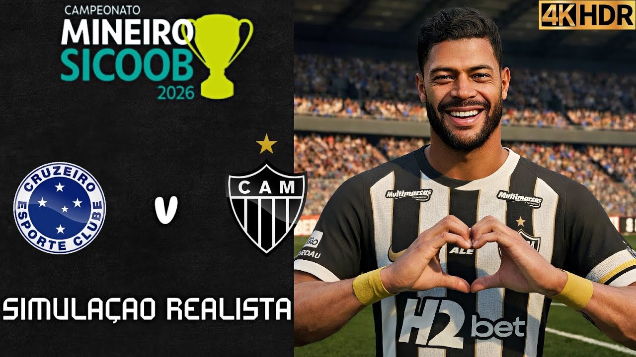 FC 26 - Cruzeiro vs Atlético Mineiro | Final do Campeonato Mineiro  | Simulação 4K (60FPS) Ultra HD.