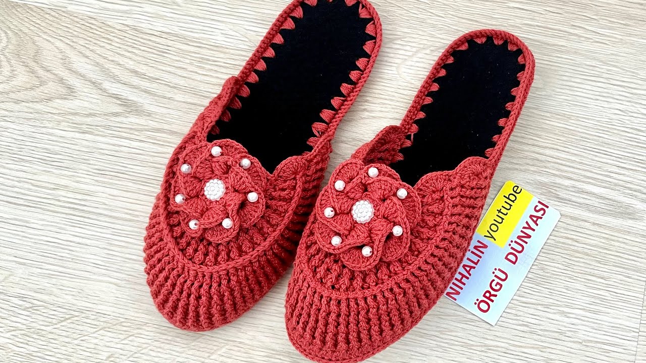 Çok Sevilen Lastik Terlik Modeli / Yapılışı Kolay /#tığişi #handmade #crochet