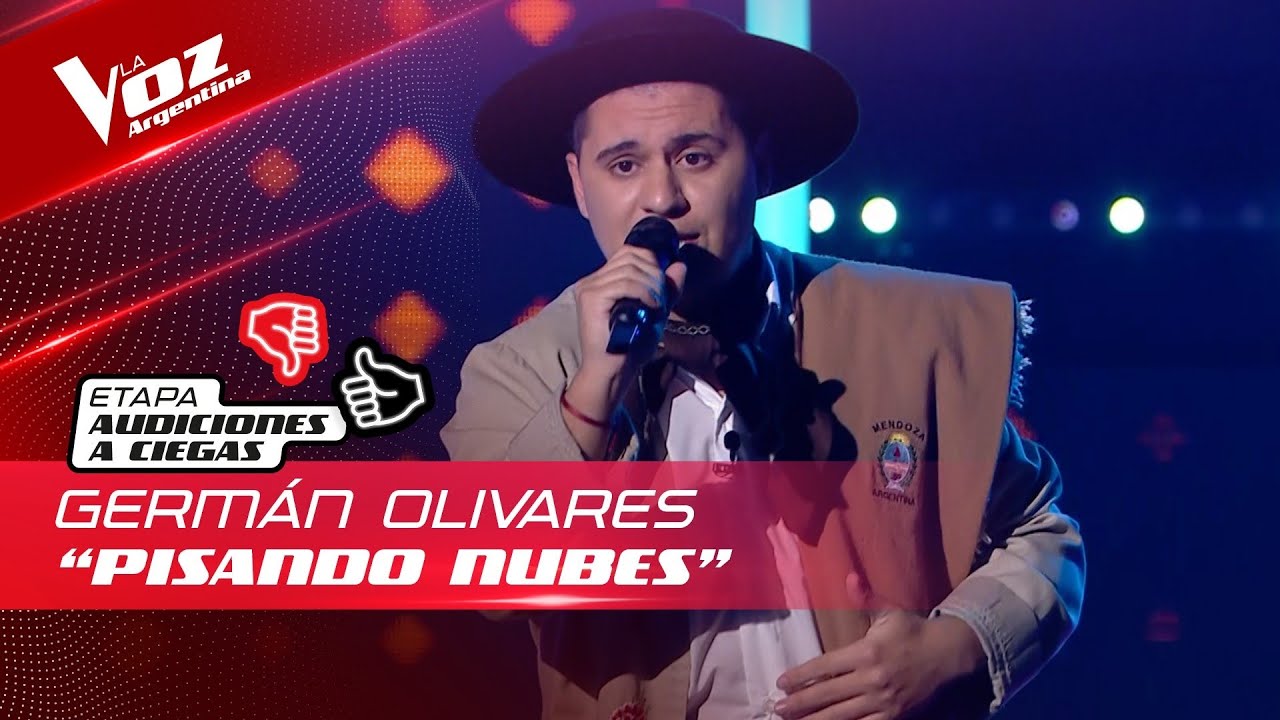 Germ&aacute;n Olivares - &ldquo;Pisando nubes&rdquo; - Audiciones a Ciegas - La Voz Argentina 2022