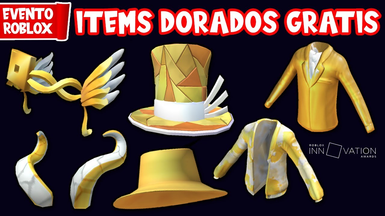 CONSIGUE los 6 ITEMS DORADOS del EVENTO ROBLOX INNOVATION AWARDS 2022