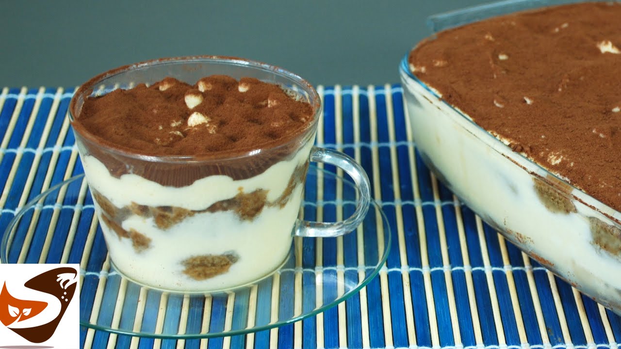 Tiramisù classico con panna e savoiardi - dolci facili e veloci  (italian tiramisu)