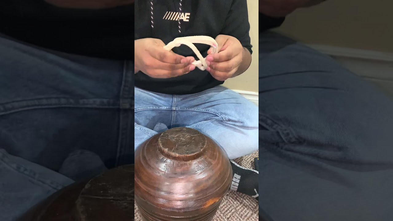 Tabla Repairs; How To Make A Tabla Bottom/Kundal ( Very Easy )