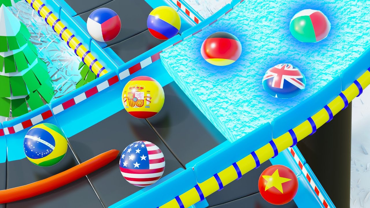 Countries Marble Race 3D - Epic Winter Tournament 2026