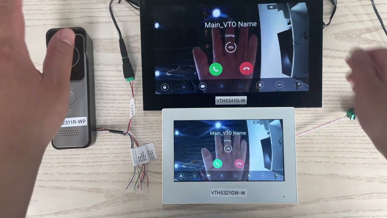 Dahua VTO2311R-WP VTO3311Q-WP and VTH5341 Wi-Fi work model