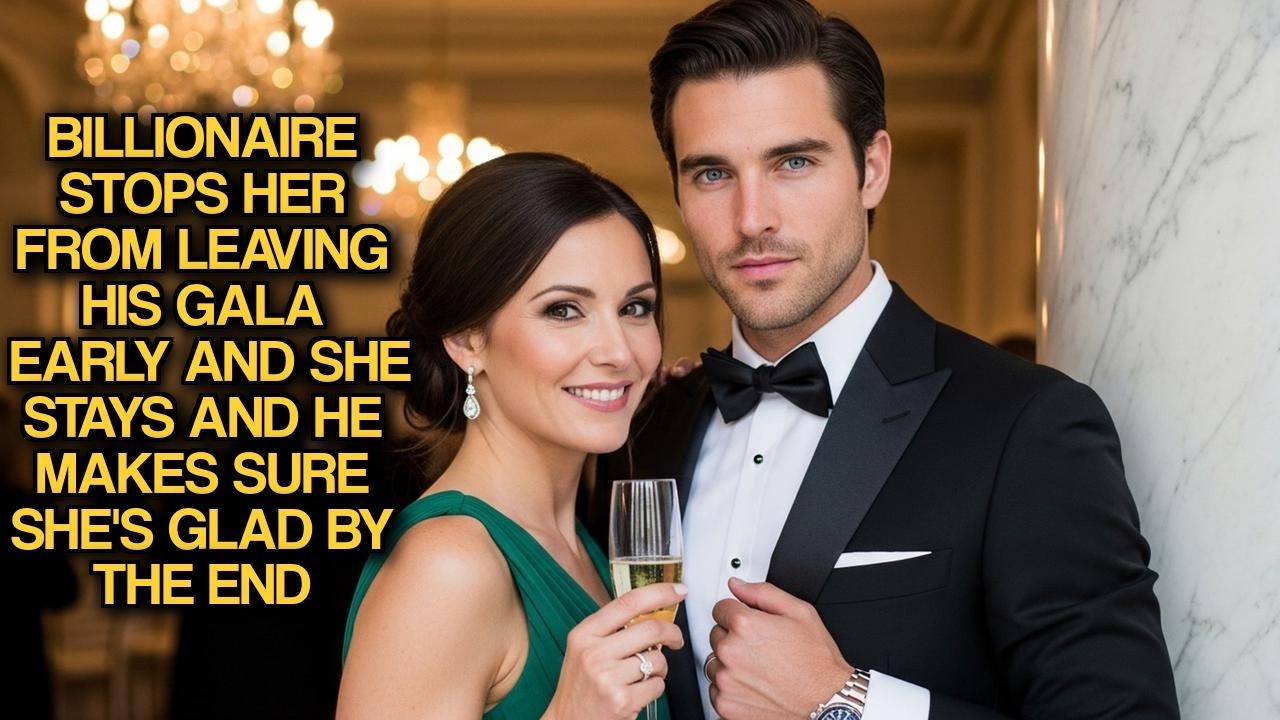 Billionaire Stops Her From Leaving His Gala Early And She Stays And He Makes Sure She's Glad By End
