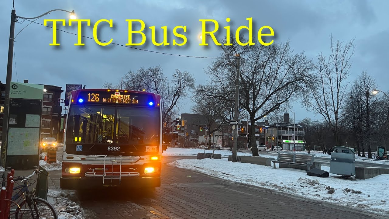Toronto TTC 126 Christie Bus Ride - Full Route Northbound 1/1/2026