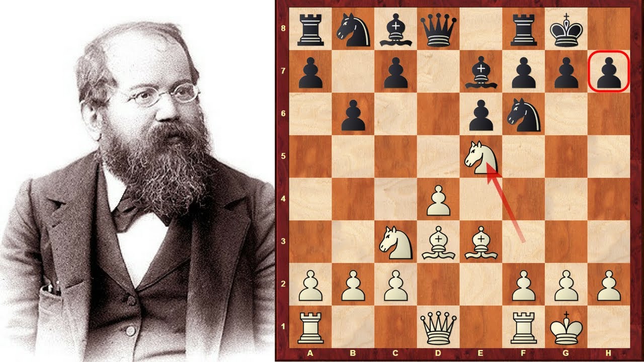 Steinitz 'Austrian Morphy' Chess Brilliancy prize winning game vs Mongredien - London (1862)