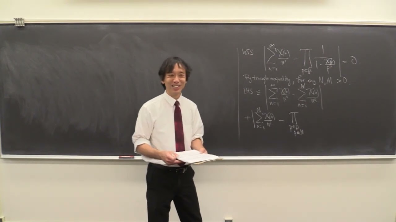 Math 139 042825 Dirichlet's Theorem Part III (L-function product formula)