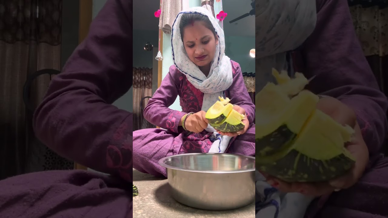 Aaj kaddu ki sabji puri bnayi #vlog-283 #dailyvlog #shorts #minivlog #shortvideo #youtubeshorts