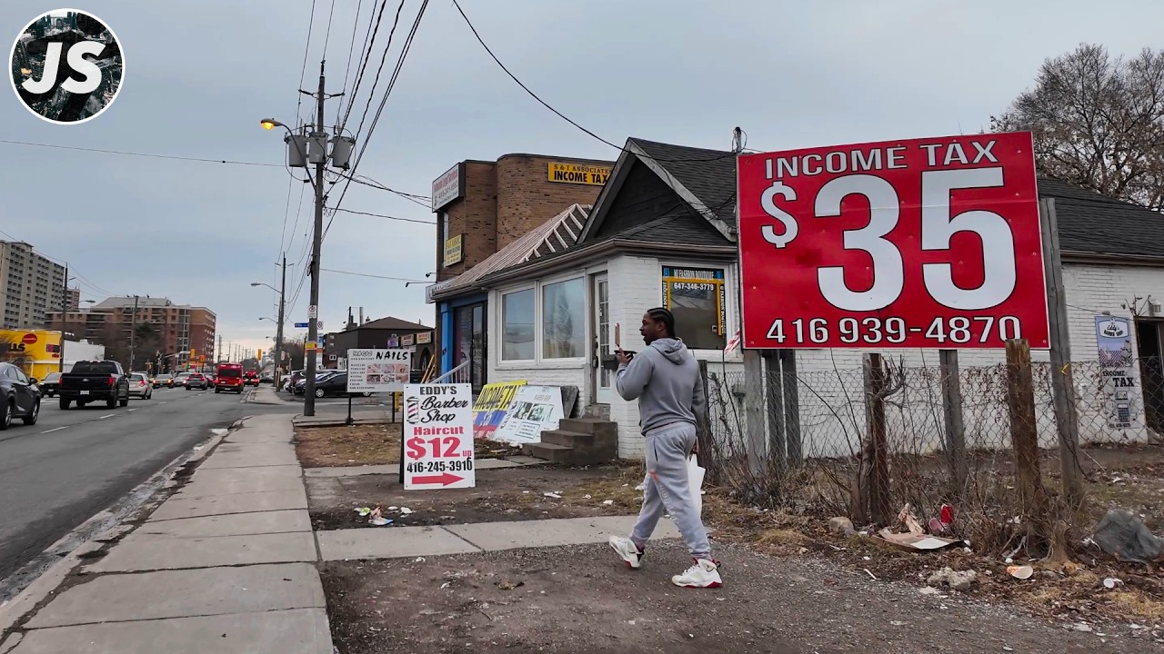 Unexplored Jane Street in North York | Toronto Walk (March 2025)