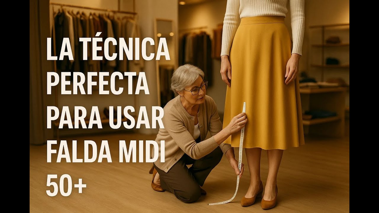 GUÍA SIMPLE: Cómo Combinar FALDAS Midi Después de los 50 y Verte MÁS JOVEN