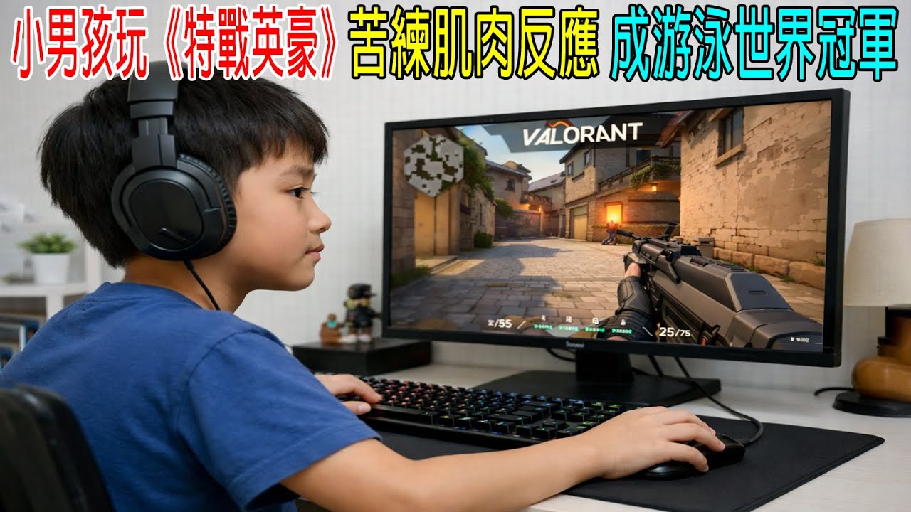 男孩用《特戰英豪》訓練大腦，用棍棒抽打身體，成為世界冠軍！