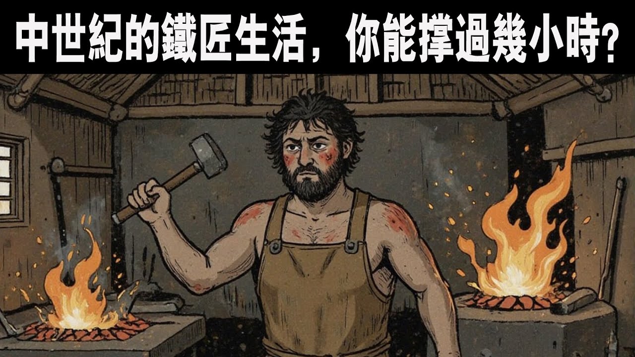 【助眠歷史故事】中世紀的鐵匠生活，你能撐過幾小時？ #睡眠 #助眠 #夜晚故事 #沉浸式#铁匠#手艺人#打铁