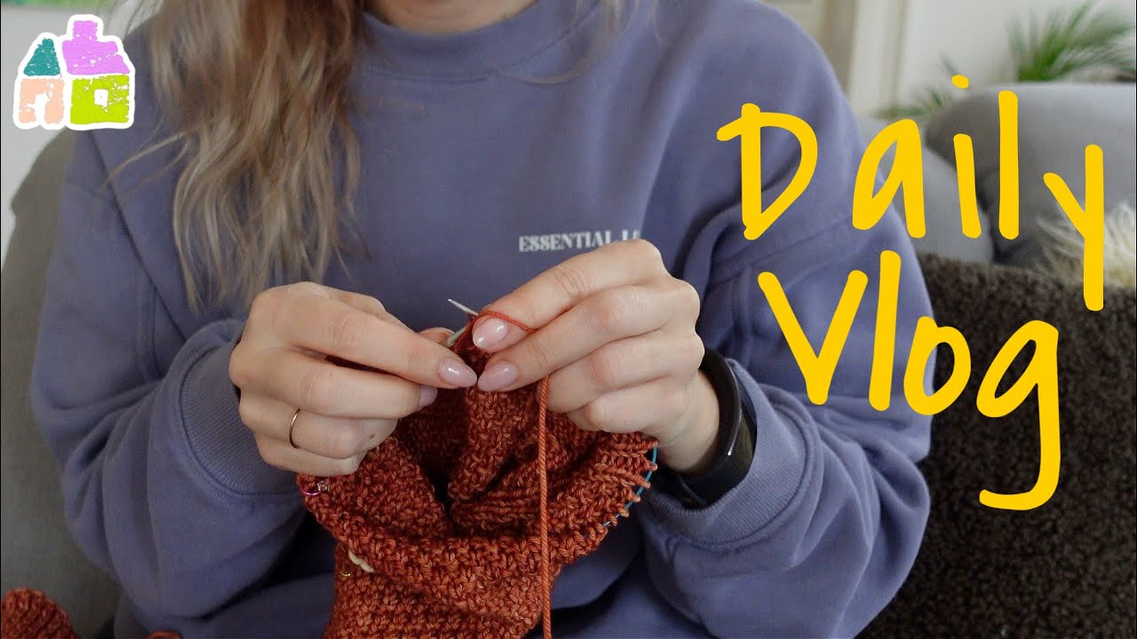 ✨🪻Daily Vlog - A Day of Knitting and Slowing Down🌳💕