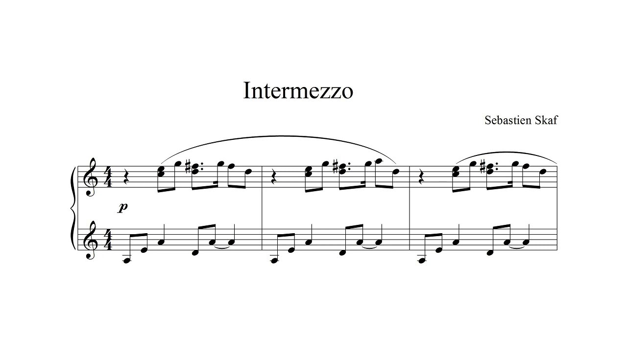 Intermezzo  |  Original composition