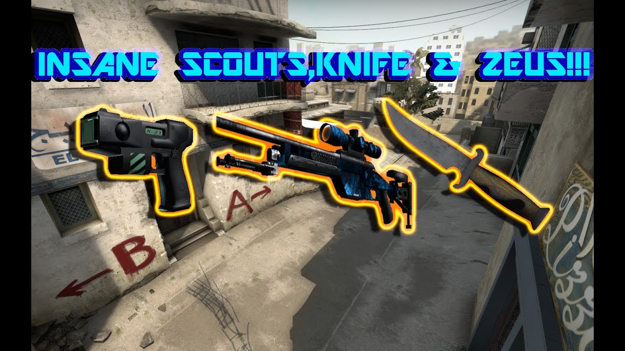 CS:GO INSANE SCOUTS, KNIVES AND ZEUS ONLY
