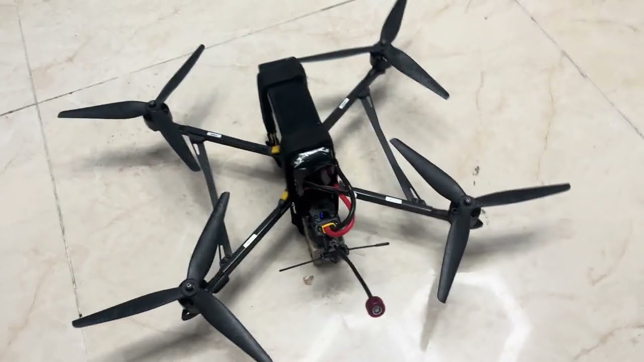 10 inch Mark 4 FPV 3115 900kv load 3kg payload with 6S 8000mah battery flight time 6 minutes 06s