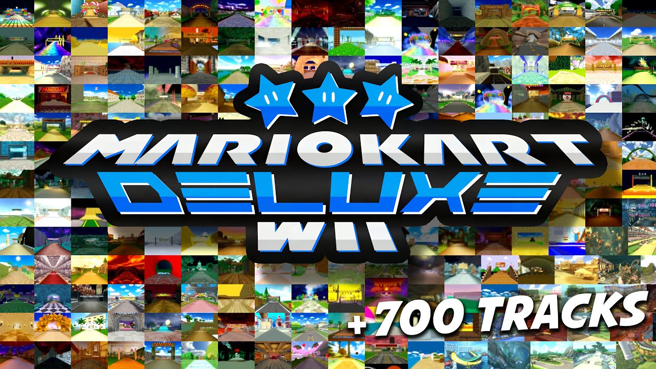 +700 CUSTOM TRACKS For Mario Kart Wii - Mario Kart Wii Deluxe (Full Game Showcase) [v9.1]