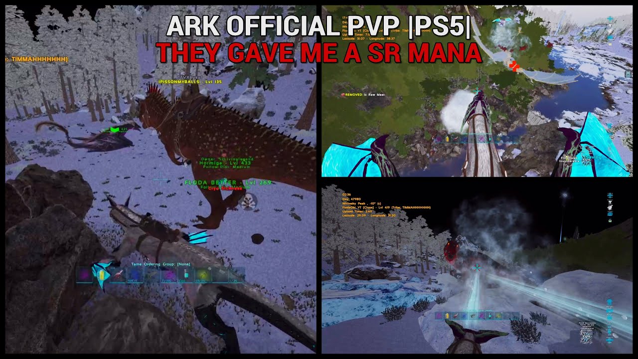 ARK OFFICIAL PVP |PS5| BEST SR MANA RIDER !!