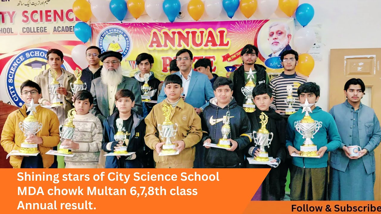 Proud faces shine bright at City Science School, MDA Chowk, Multan 🌟
