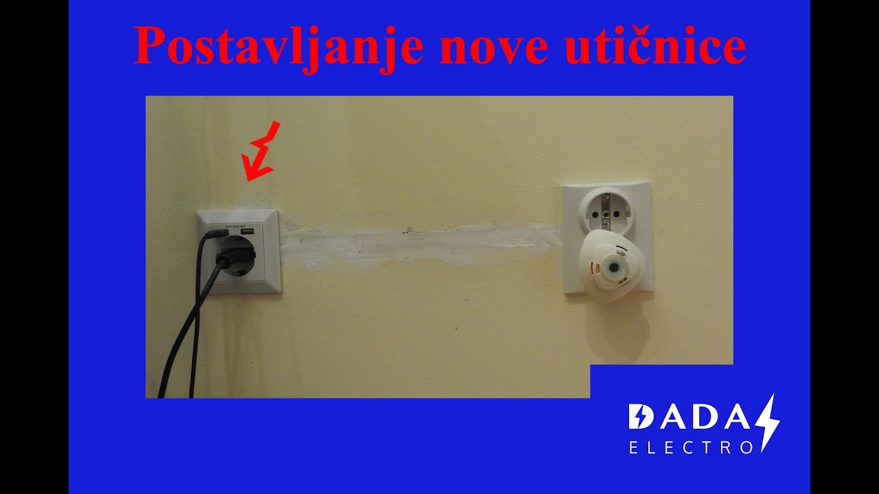 Postavljanje nove utičnice sa bušenjem i sečenjem zida