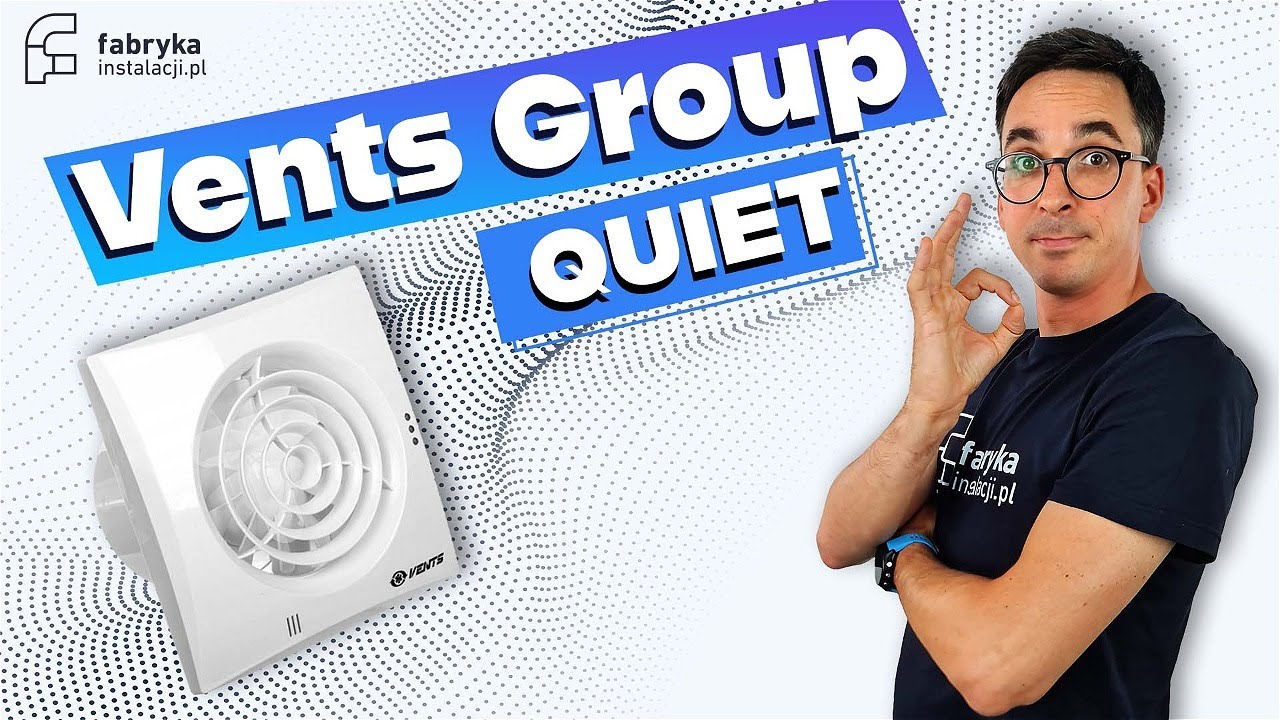 QUIET - cichy wentylator łazienkowy z klapą zwrotną firmy Vents Group