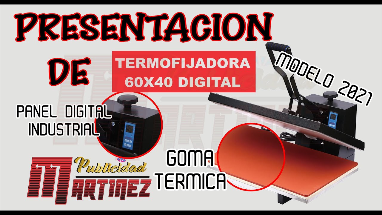 MANEJO DE TERMOFIJADORA 60X40 PARA SUBLIMAR 🤯💪👌🤩