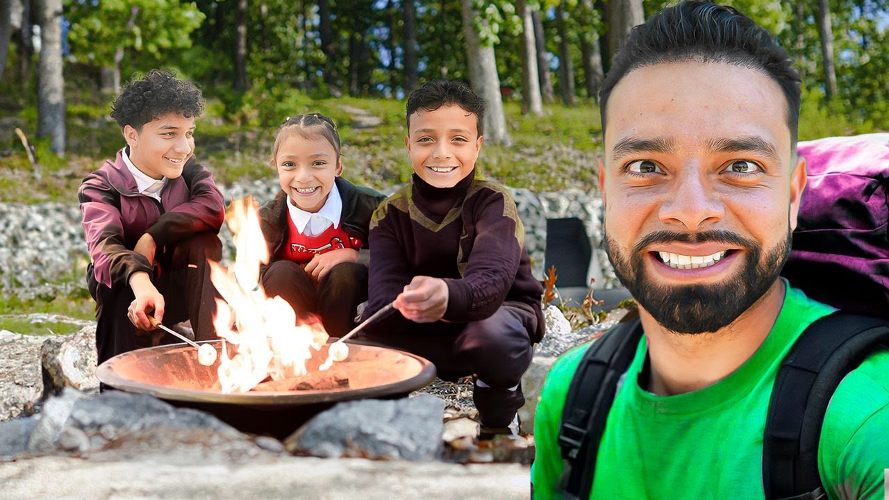 24 horas ACAMPANDO con TODA la FAMILIA 😍 | DANNY FITT