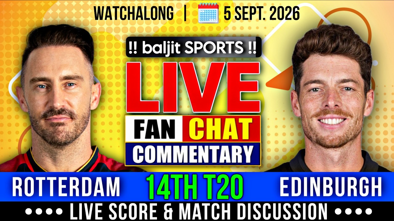 🔴 RD vs ECR | Rotterdam Dockers vs Edinburgh Castle Rockers | 14th T20 | Live Score & Fan Commentary