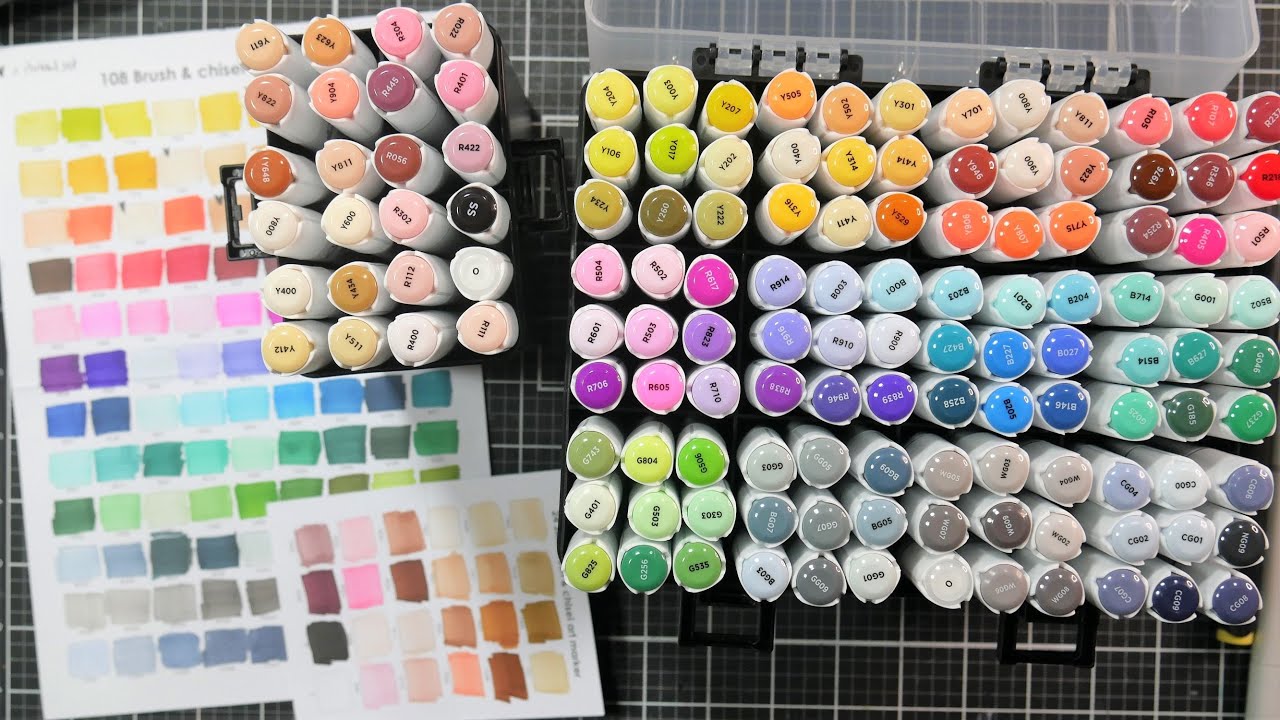 Artify Alcohol Brush Marker Review (108 Assorted & 24 Skin Tone sets)