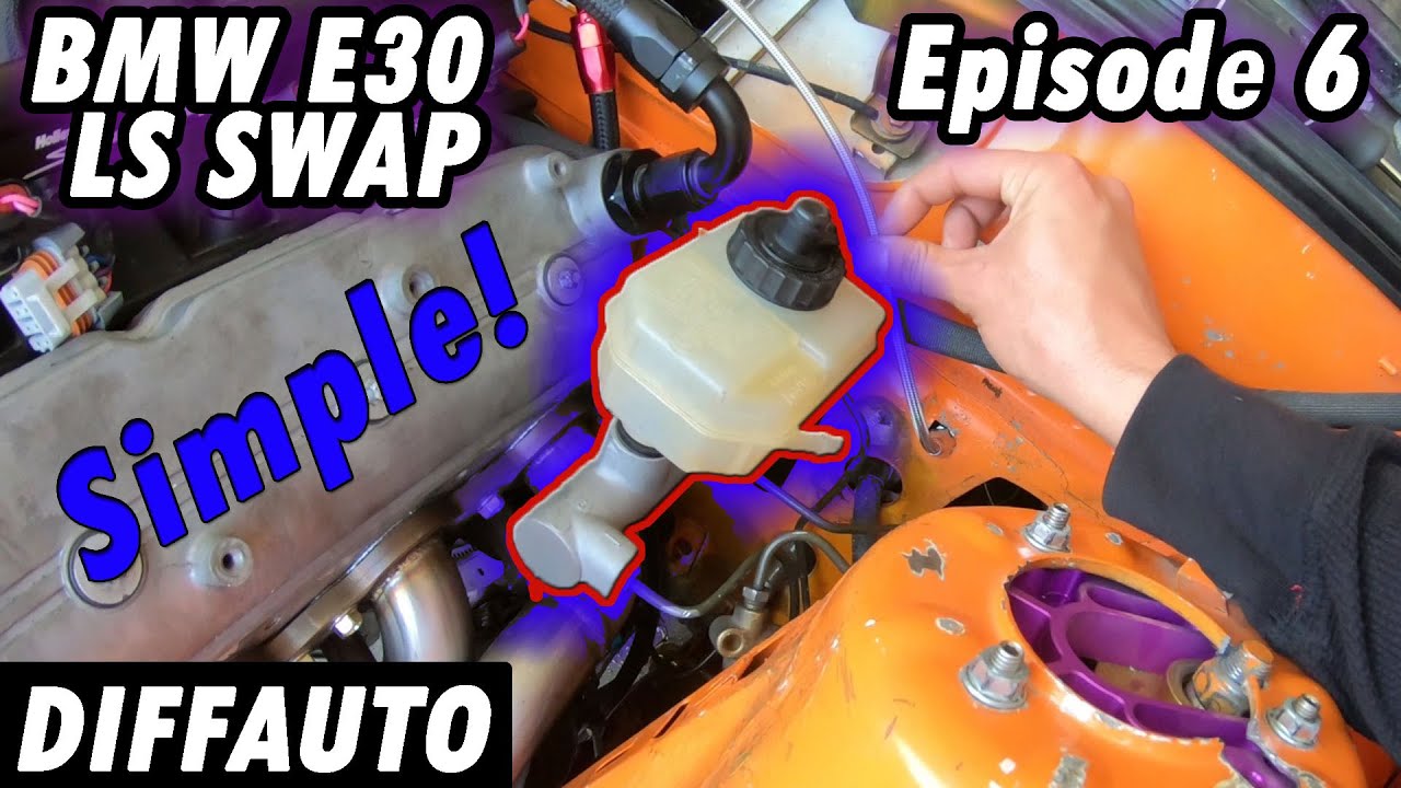 BMW E30 LS SWAP | Episode: 6 BOOSTER DELETE DONE EASY. Throttle Cable !Radiator lines and Fuel Lines