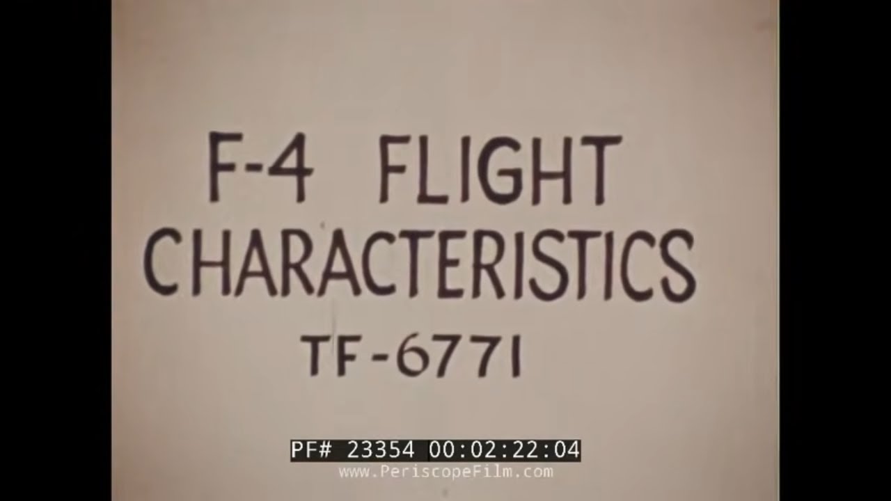 «Лётные характеристики истребителя F-4 PHANTOM II» 1960 года, рекламный фильм о реактивном истреб...