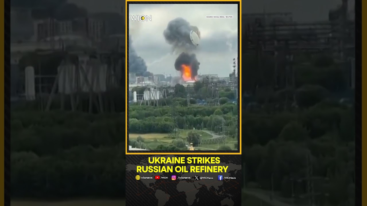 Russia-Ukraine: Kyiv Targets Key Oil Refinery In Moscow,  555 Drones Intercepted  | Shorts